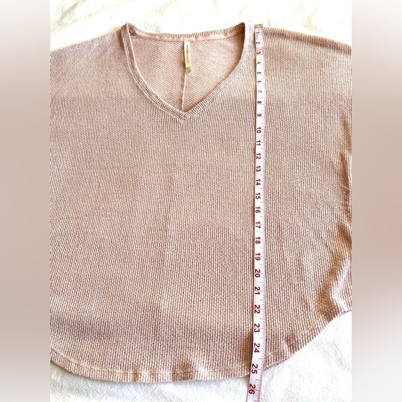 The Group by Babaton Aritzia Mauve Pink Relaxed V-Neck Knit Sweater Oversized, S - Picture 8 of 10